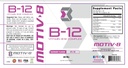 Motiv-8 维生素B-12 滴水,亚语,易取液体补充剂,支持眼部健康,脑能,神经系统,认知和记忆(60 services,Raspberry)