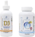 Eniva Omega 3 鱼油高浓度环保署/DHA和液体维生素D3(120毫升)