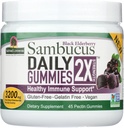 Nature's Answer Sambucus Daily Gummies | 2X More Elderberry 3200 mg Concentration | Alcohol-Free, Gluten-Free, Gelatin-Free, Vegan, Non-GMO & No Preservatives | (45 Count (Pack of 1)