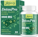 1000 MG Gentle Detox Cleanse, 高位, Gut Cleanse & Detox Capsules for Women & Men, 天然解毒, Colon, Liver, 抗氧化剂和消化支持, 60 Capsules