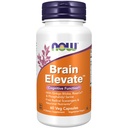现在食品补充品,Brain ElevateTM, Featining Ginkgo Biloba, RoseOx® 和 Phosphatidyl Serine, 60 Veg Capsules