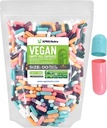 XPRS Nutra Six 00 空卡普尔 - 1000 伯爵空 Vegan 卡普尔 - 蔬菜空卡普尔 - DIY 蔬菜卡普尔填充 - 蔬菜卡普尔(多颜色)