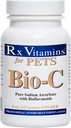 Rx维生素 Bio-C - 狗和猫的维生素 C - 含柠檬 Bioflavoids 用于过敏救济 - 免疫支持补充 - 推广健康大衣和皮肤 - 联合补充 - 4 oz