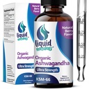 Ashwagandha KSM 66 Drops, 2000mg 天然贝里Flavor - Ashwagandha 妇女补编, Ksm-66 Ashwaganda 免疫支持、性能、心脏健康摘录 - 60名服务人员