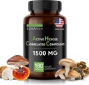 活性肝糖相关化合物 180 Caps 1500mg per service - Vegan 有机蘑菇补充 帮助支持免疫系统并促进自然杀手和T细胞
