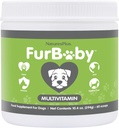 NaturesPlus FurBaby 多维明狗 - 10.4 oz - 支持联合健康,免疫功能,健康煤和能源生产 - 非GMO - 60服务