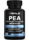 丙基乙醇酰胺 Pea 补充600 mg → 微量化 Pea 99% 高纯度和生物可用性 → 在美国制造 → 男女补充 - 120 Capsules