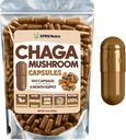 XPRS 努特拉查加蘑菇卡普尔(Nutra Chaga Mushmouse Capsules) - Premium USDA 查加蘑菇卡普尔 - 封装查加蘑菇粉 豁免布尔特 - Vegan 友好超食品 查加茶和饮料 - 360 Counter