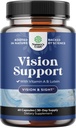 成人完整的眼部健康补充剂——Lutein 20mg Perfering 眼部维生素用于视觉干眼压力和蓝光保护——成人的眼部补充剂 Beta Carotene用于眼睛