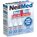 NeilMed NasaMist Isotonic Saline Nasal Spray, 177 mL, 3 Canisters