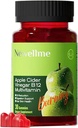 MONTUE Apple Cider Vinegar Gummys B12 多维特敏,ACV 补充Gummy Vitamins,非转基因生物,女性和男性的蔬菜补充,支持正常能量水平和Gut Health Gummys(30 Gummys)