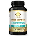 Spore Supreme Spore Based Probiotic 120 Capsules - 10 Billion CFU, 4 Strain Formula, 4 Month Supply, No Refrigeration Needed, Dairy Free