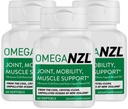 原Omega-3联合支助补编,最佳天然肌肉救济,绿色浸泡贻贝油盖,180软胶,无鱼味