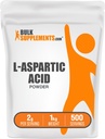 Bulk Supposes.com L-Aspartic酸粉 - Aspartic酸粉 - Aspartic酸粉 - Aspartic Acids Suppose - Gluten Free,每服2克,1kg(2.2磅)(一包)
