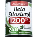 实验室 β sitosterol → 植物 sterols → 240 Capsules → 1200 mg → β sitosterol 补充 → 超高吸收.