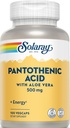 Solaray Pantothenic 酸500mg - 100帽