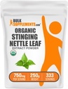 Bulk Assupports.com 有机钢丝网提取粉末 - Nettle Leaf 提取剂,草药补充剂 - Vegan & Gluten Free, 750mg / service, 250g (8.8 oz) (Pack of 1)