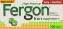 Fergon Iron Supplements, Tablets, 100 Counter (Pack of 3) 费贡铁辅料, 平板电脑, 100 Counter (Pack of 3)