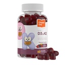 Zahler 第一章 维生素D3 K2 Gummys,包含维生素D3的1000IU和维生素K2的45MCG,D3 & K2 Gummy Supplement, Kosher, 60 Gummys