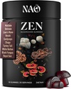 NAO在美国制造 10in-1 蘑菇 Gummys Nootropic – Premium Blend with Reishi, Lion's Mane, Chaga, Cordyceps, Shiitake, Maitake & Turkey Tail for Brain, Immune & Energy Support – 非GMO, Vegan