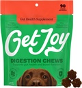 Get Joy Digestion Chews, Gut Health Supplement for Dogs, Vet Agreed Soft Daily 消化健康与免疫支持,配有预生素, Probiotics & Postbiotics, 美国制造, 90 Counter