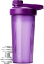 Pen-Shaker Bottles先生 蛋白质混合剂 28 oz 紫色蛋白 摇瓶 电线 Whisk Ball 混合剂