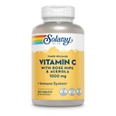 SOLARAY 维生素C w/ 玫瑰 HIPS & Acerola → 1000mg → Two-Stage Timed-release 健康免疫功能,皮肤,毛发和钉子支持 → + 非GMO → 250ct