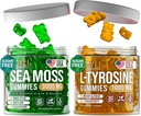 爱尔兰海 Moss & L-Tyrosine Gummys - L Tyrosine 补编 海 Moss Gummys for adderns, Kids - Focus Gummys, 爱尔兰海苔 Bradderwrack Burdock Root - 60 L-Tyrosine, 60 爱尔兰海 Moss Gummys