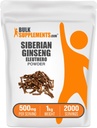 bulk Assupports.com Eleuthero Powder - 西伯利亚金生粉, Eleutherocccus senticosus, Ginseng 草药补充 - Gluten Free, 每人500毫克, 1kg (2.2磅) (Pack of 1)