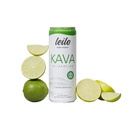 LEILO QQ Kava Powered Lime Margarita Mocktail drink QQ 12-Pack - 无糖与非ALC 功能放松支持 QQ 12 fl oz Cans (Pack of 12)