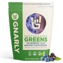 Gnarly营养 Greens 超级食物粉 – Blueberry Acai 性能 超级绿色粉 – NSF 体育认证 – Organic, Probiotics & Basical 微营养素 - Blueberry Acai, 11.64 oz