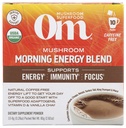Om Mushroom Superfood Morning Energy Blend Mushroom Powder Drink, 咖啡自由能 Drink with Cordyceps, Vitamin D2, Agaricus Bisporus, Lion's Mane, Rhodiola, 以及土耳其 Tail, 10 Count, 2.82 Oz