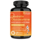 NATURE TARGET Glucosamine Chondroitin 联合支助补编 -- -- 加上MSM、Collagen、Turmeric、无壳鱼、支持联合、膝盖、卡蒂拉吉,供男女使用,120个盖章