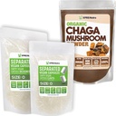 XPRS nutra 分离大小 0 Capsules (1000 Counter) 与 Chaga Powder (8 Ounce) Bundle