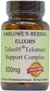 Barlowe的草药 Elixirs Telos95® Telomere 支持复合体 高级细胞健康与长寿公式 | 500mg 配有 Astragalus 提取 | 非GMO , Steate-free, Glass Bottled