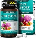 牛奶硝酸盐补充剂 - Liver Detox Cleanse Formula Herbal Liver 与牛奶硝酸盐,丹德利翁根,阿蒂科克,Turmeric, Astragalus 为利弗健康, 90 Capsules 支持