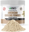 AKI 美国Ginseng粉 配有4%的Ginsenosides(4oz/113g) - 与咖啡,饮料类似平滑饮料的理想(4oz/113g)