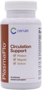 Cerule Plasmaflo 血液流动补充剂,以支持病毒、笼盖、船只和心脏的血液循环,促进血管健康,同时配有专有酶混合剂、Gotu Kola和Ginkgo Biloba