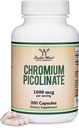 健康体重管理铬(高吸收和生物利用率)(300 Vegan Safe Capsules, Non-GMO, Gluten Free)