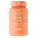 Dermala #FOBO SUPPLEMANT to Be Acne SupplemanT – Acne Suppleant to Be Acne – Acne – All Natural Daily Prebiotics Probiotics 维他命素皮肤混合剂与锌 –通过平衡胶质健康改善清晰的无黑米色的拉迪安特皮肤