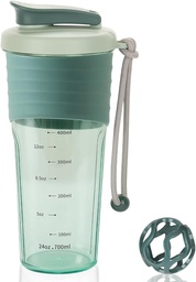 蛋白质摇摆瓶 蛋白质搅拌瓶 与Whisk Ball结合的蛋白质搅拌瓶 Mixer Bottle 便携式预操作 Whei 蛋白质饮料摇摆杯 午夜蓝