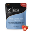 Bend Beauty Marine Collagen + Co-Factors + Strawberry Flavored Collagen Power + 水解Collagen 补充 + 鱼Collagen Peptides + 硅 + 维生素 C + 支持健康的皮肤,毛发和钉子