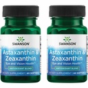 Swanson Astaxanthin & Zeaxanthin 屏幕-厚度专业人员眼部健康补充剂,含4毫克 Astaxanthin & 4毫克 OmniXan Zeaxanthin(60软胶,2包)