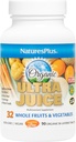 Natures Plus Ultra Juice 多维塔明 - 90个蔬菜片,双层-全食品补充品 - 全水果和蔬菜,抗氧化剂 - 非GMO, Vegan,有机,无葡萄糖 - 45种服务