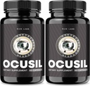 rizes 实验室 Ocusil Capsules, Ocusil 支持眼补充剂, Ocusil 润滑剂以提高浓度和重点, Ocusil 全自然药丸促进健康眼 (120 Capsules) (第2包)