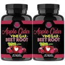 Angry 补充 Apple Cider Vinegar + Beet Root Power Capsules, 纯 ACV Beetroot 1000 mg / service, Nitric Oxide Boster 和 Digestive Health for Men and Men and Women 60ct, 2 Pack (共计120 cm)