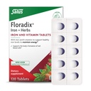 弗洛拉迪克斯铁板 - 铁辅以B维生素,Folic酸,维生素C & More - 能量支持 - 蔬菜和无胶片 - 120块(120枚)