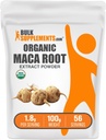 Bulk Assupports.com 有机马卡根提取粉末 - 有机马卡粉末 营养补充 - Vegan & Gluten Free,每服1.8g, 100g (3.5 oz) (Pack of 1)