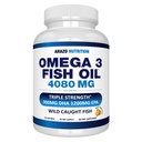 Arazo营养 Wild Caught Omega-3 Fish Oil Community – 4 080 mg / service – High EPA 1200 mg & DHA 900 mg – 120 Burpless柠檬软胶