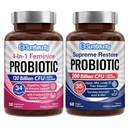 Probiotic Bundle, 4-in-1 女性 Probiotic(30ct)和最高还原 Probiotic(60ct), 2 packs, Cranberry 阴道支持, GI Tract 平衡, Vegan, 非 Dairy